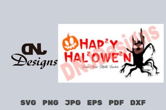 Math Teacher Happy Halloween Cut File Pk: A Versatile Graphic Design Asset for Creative Marketers