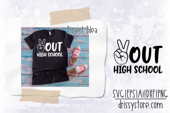 Peace Out High School: A Graphic Design Asset for Crafts and Local Branding