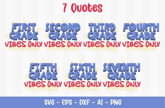 School Vibes Quotes: A Playful Graphic Design Asset for Creative Content