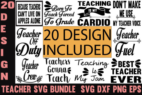 Teacher Designs Bundle: A Versatile Graphics Asset for Creative Brands
